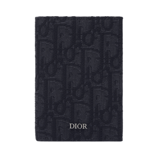 2ESCH138YSE-H03E Dior Bi-Fold Card Holder Black Dior Oblique Jacquard