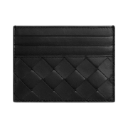 Bottega Veneta Intrecciato Credit Card Case Black