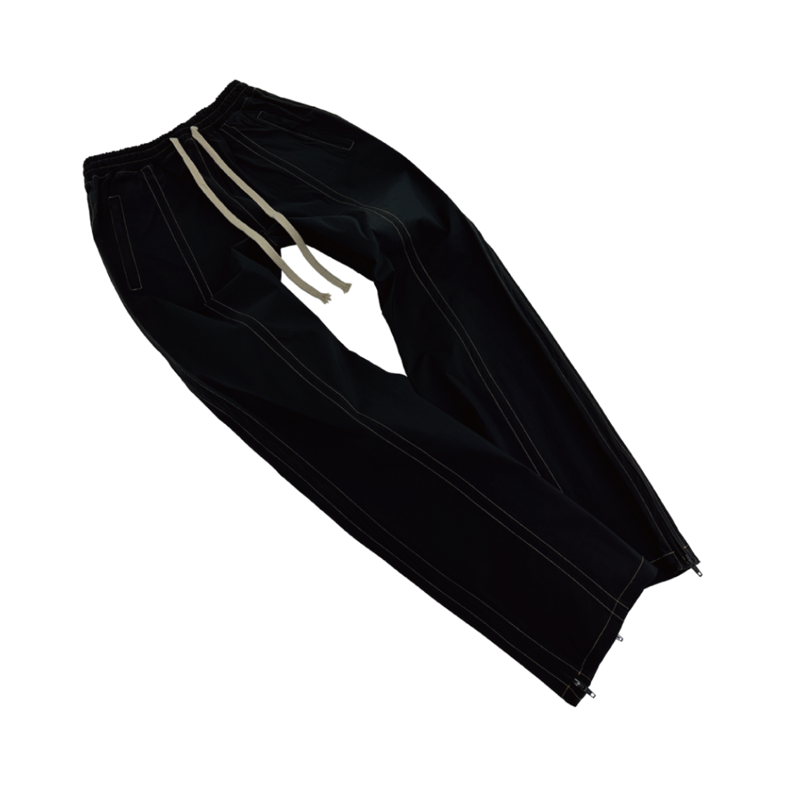 퍼머넌트 아카이브 지퍼 웨이브 팬츠 블랙