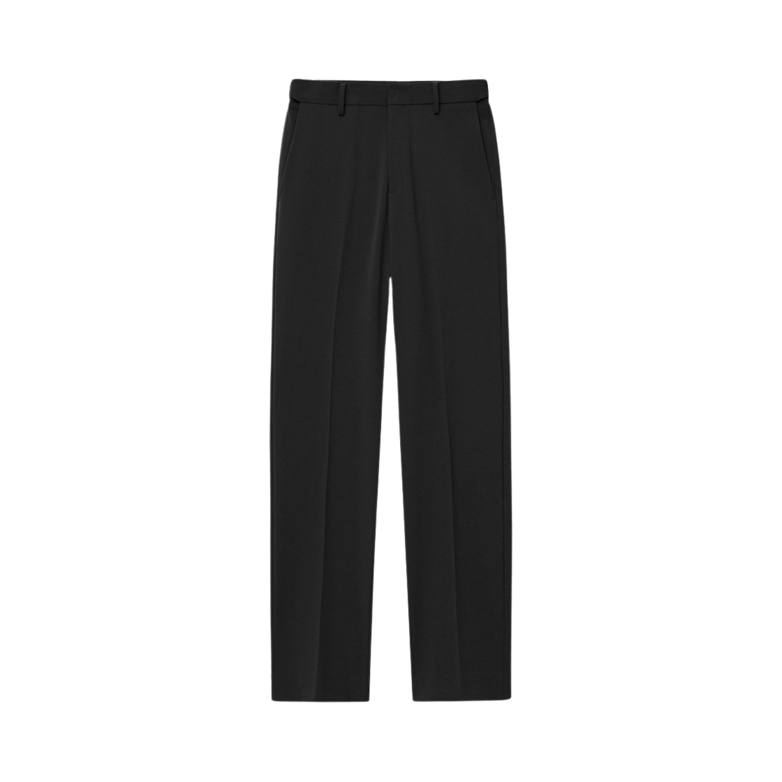 TNPA4F100BK TNGT No-Cut Tapered Hidden Banding No Tuck Washable Slacks Black