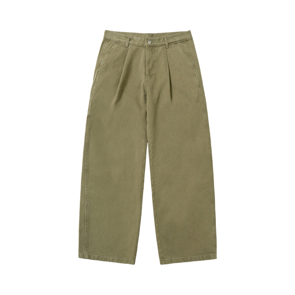 ant25sp003kk ANNOT One-Tuck Work Chino Pants Khaki
