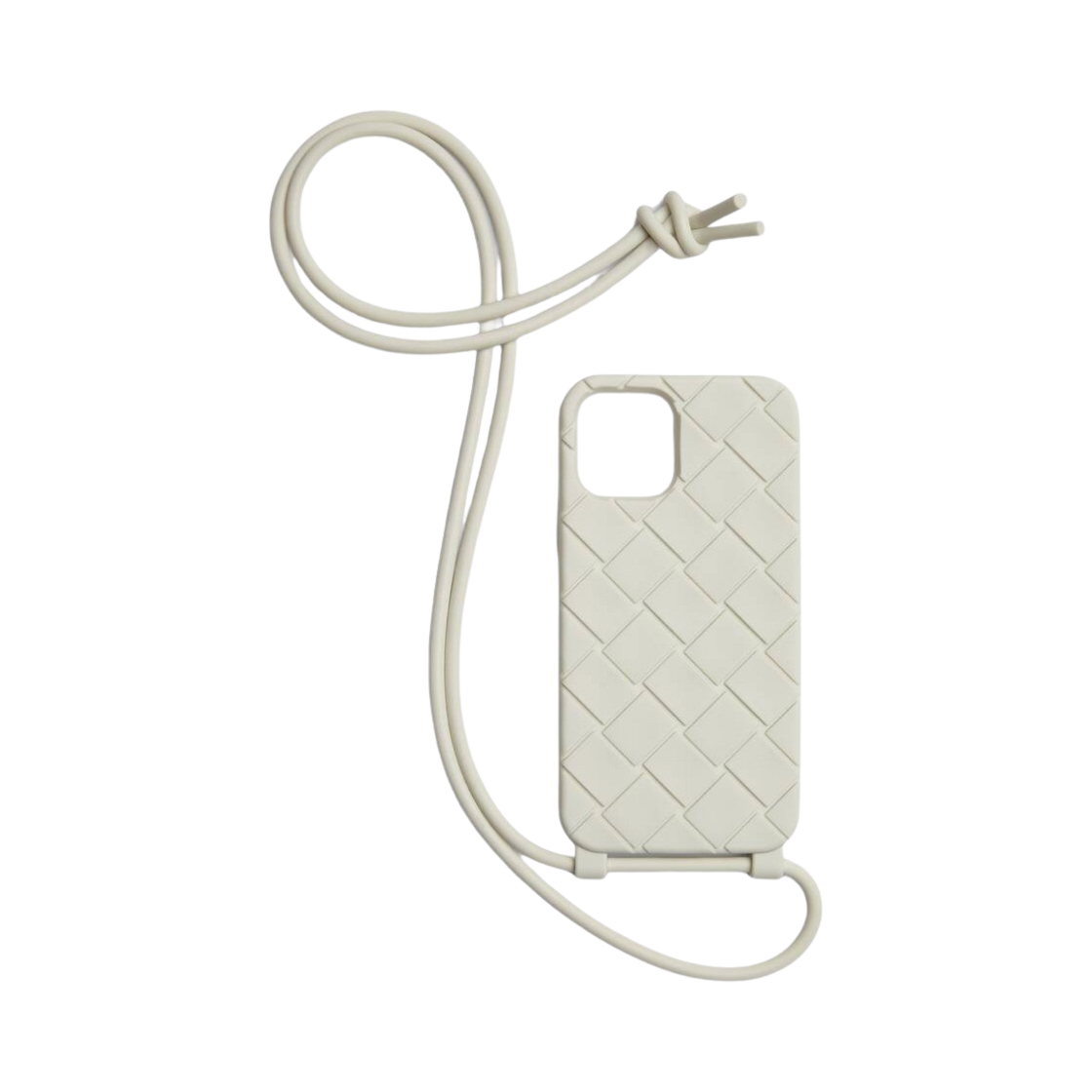 보테가 베네타 아이폰 13 프로 케이스 온 스트랩 화이트(Bottega Veneta iPhone 13 Pro Case On Strap White)