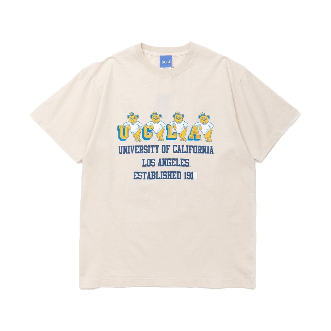 UCLA-0557NT Houston Japan UCLA Pigment PT T-Shirt Pigment Natural UCLA-0557NT