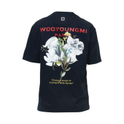 (W) Wooyoungmi Color Flower T-Shirt Navy - 22SS