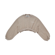 TRUNKPROJECT Logo Cropped Sweatshirt Beige