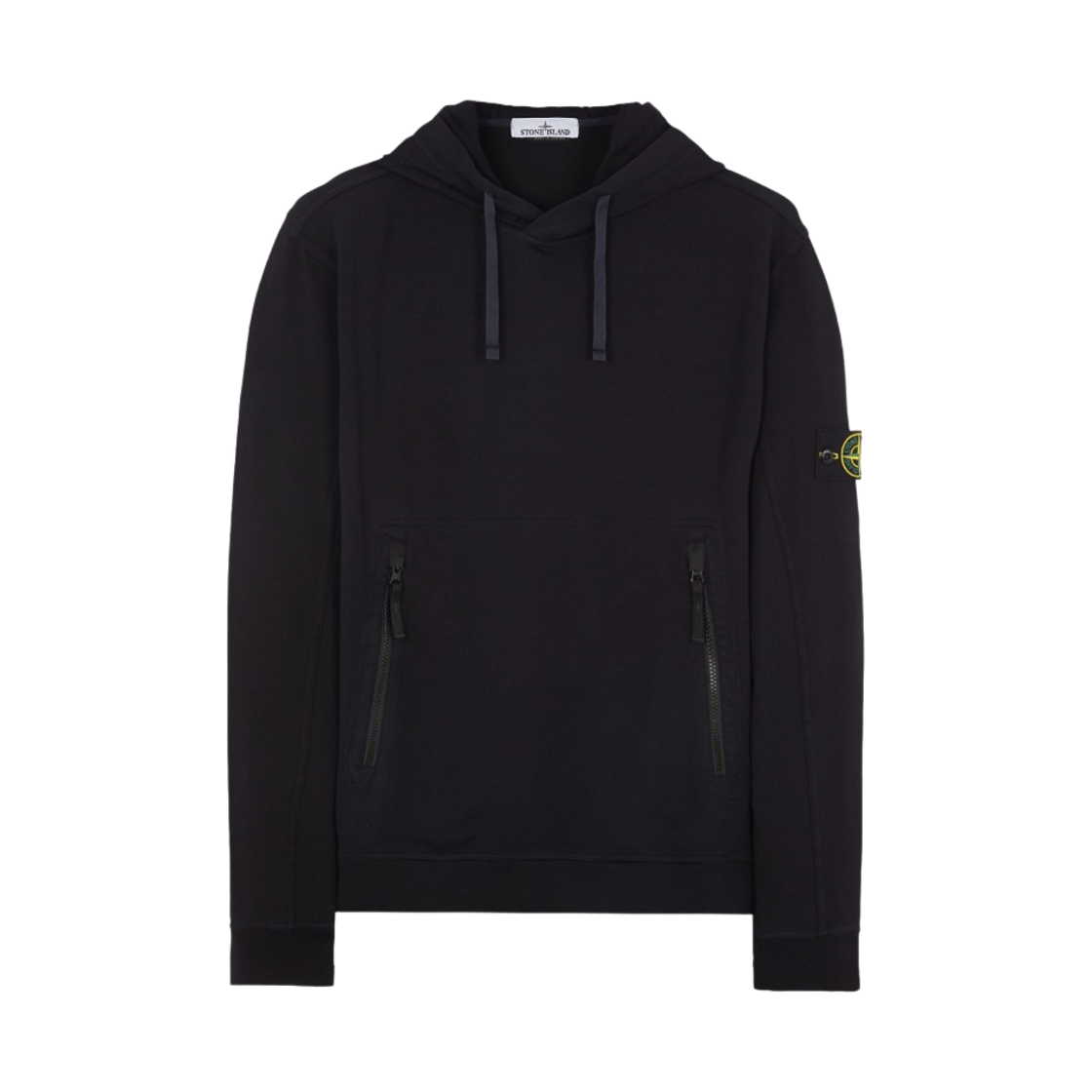 781560452-V0020 Stone Island 60452 Stretch Cotton Fleece Garment dyed Hooded Sweatshirt Navy Blue - 23SS