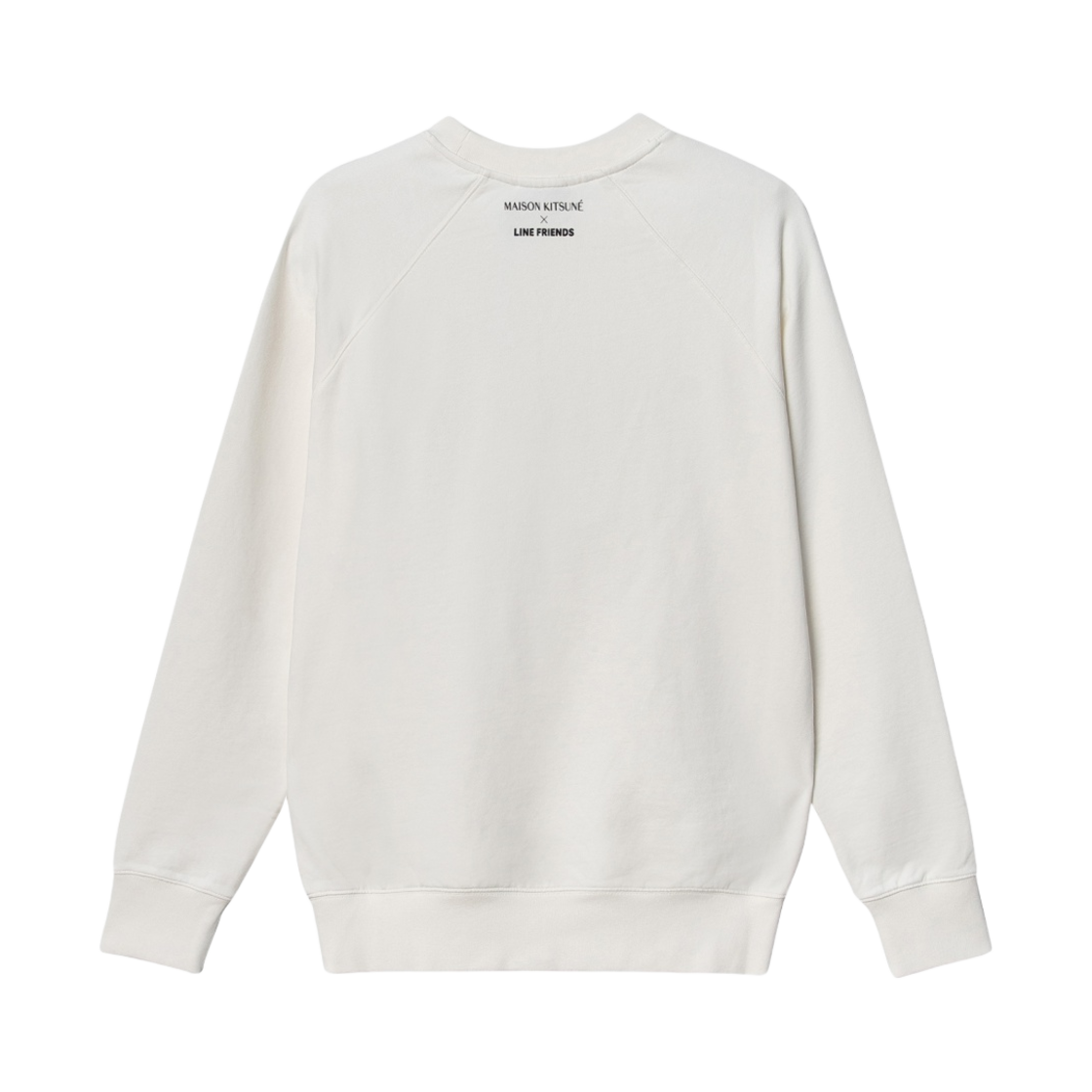 메종 키츠네 x 라인 프렌즈 페이스 프린트 스웨트셔츠 에크루(Maison Kitsune x Line Friends Face Print Sweatshirt Ecru) - 2