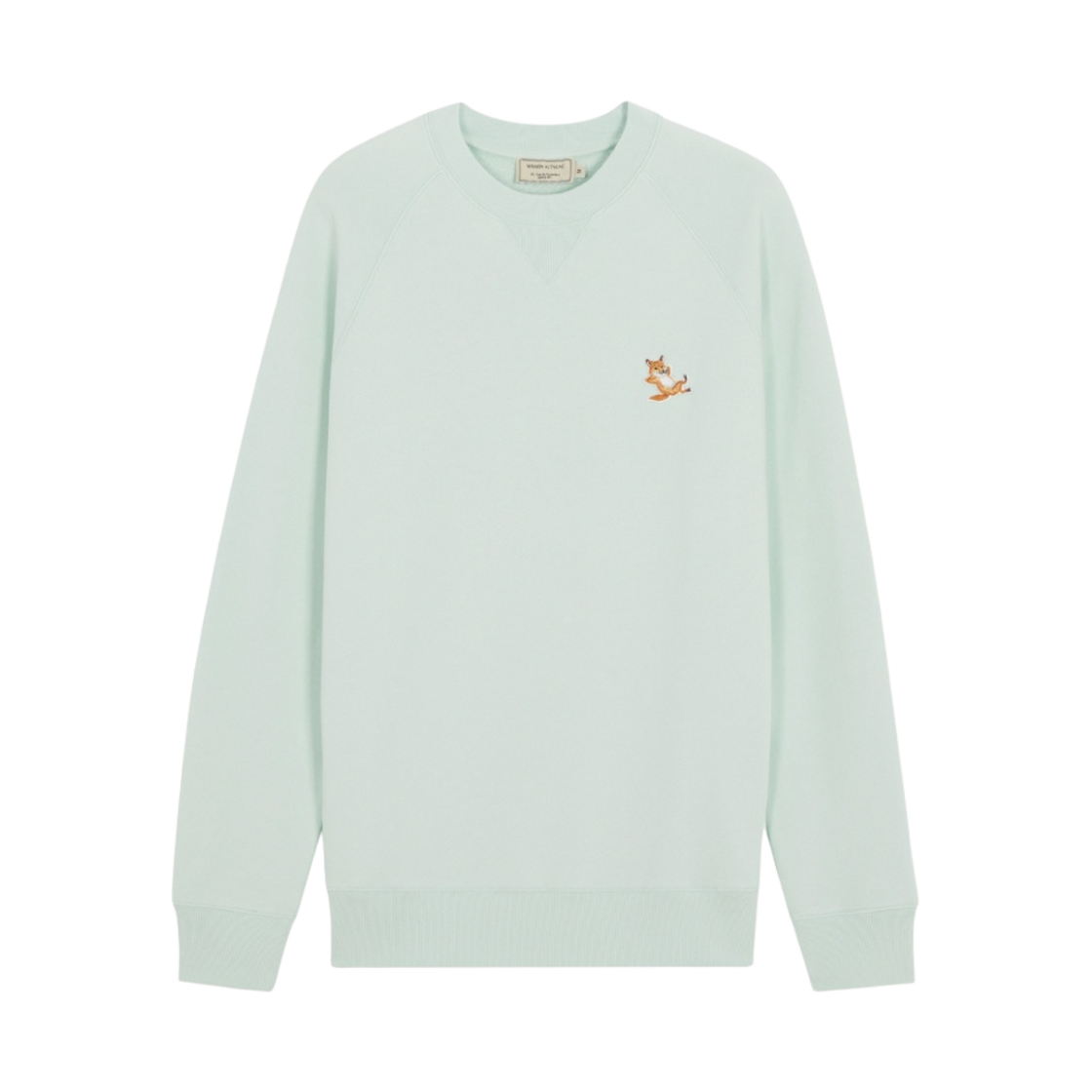 메종 키츠네 칠렉스 폭스 패치 클래식 스웨트셔츠 민트(Maison Kitsune Chillax Fox Patch Classic Sweatshirt Mint) - 1