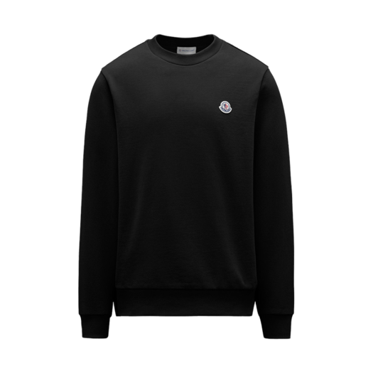 Moncler Logo Patch Sweatshirt Black - 24SS
