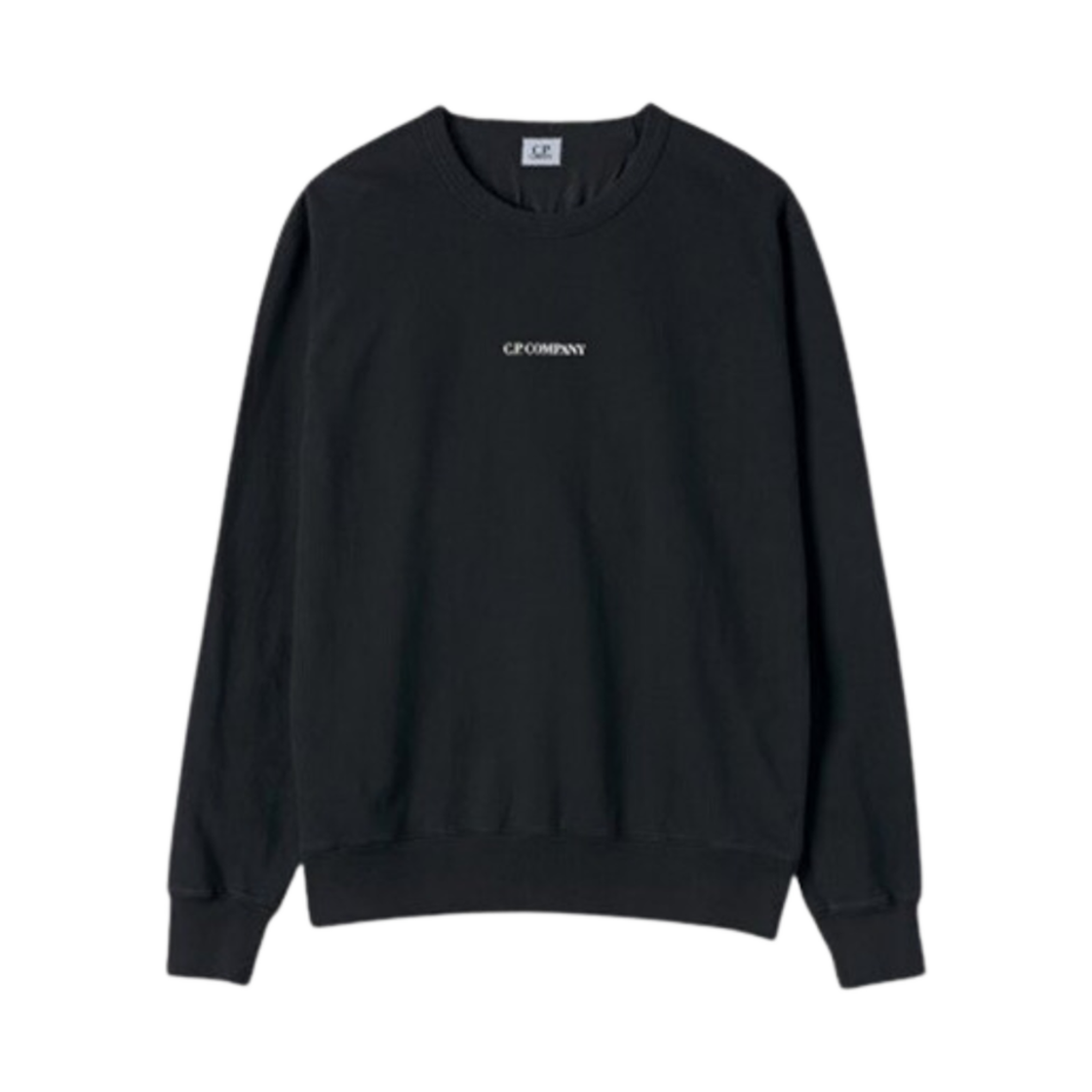 12CMSS187A002246G999 C.P. Company Light Fleece Small Logo Sweatshirt Black - 22SS