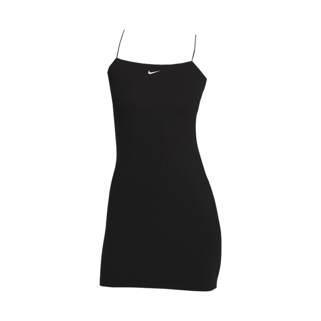 (W) 나이키 NSW 칠 니트 타이트 미니 립 캐미 드레스 블랙 - 아시아((W) Nike NSW Chill Knit Tight Mini-Rib Cami Dress Black - Asia)