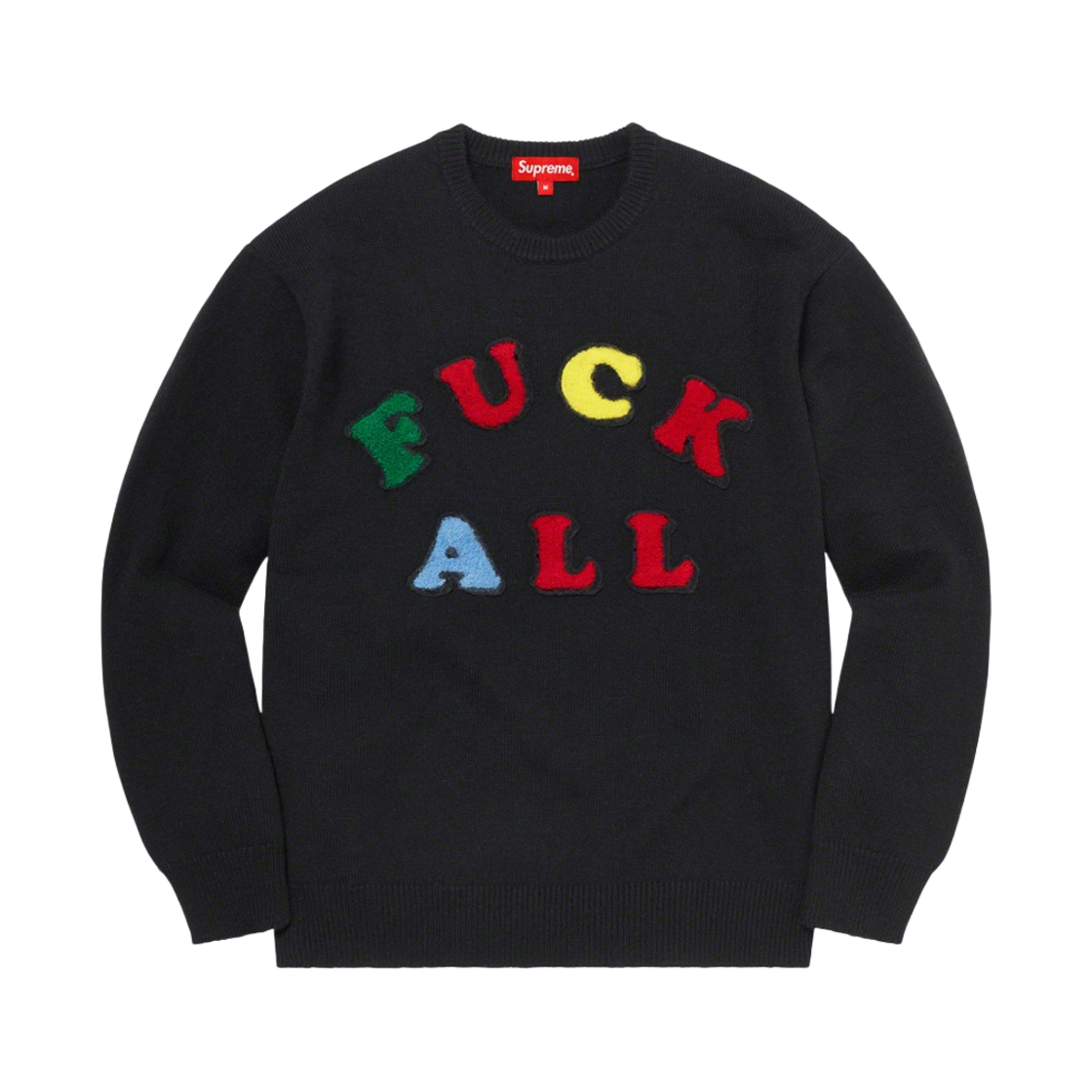 슈프림 x 제이미 리드 퍽 올 스웨터 블랙 - 21SS(Supreme x Jamie Reid Fuck All Sweater Black - 21SS) - 1