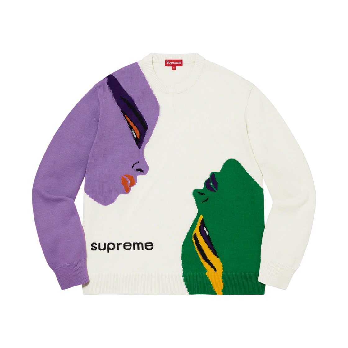 슈프림 페이시즈 스웨터 크림 - 21FW(Supreme Faces Sweater Cream - 21FW) - 1
