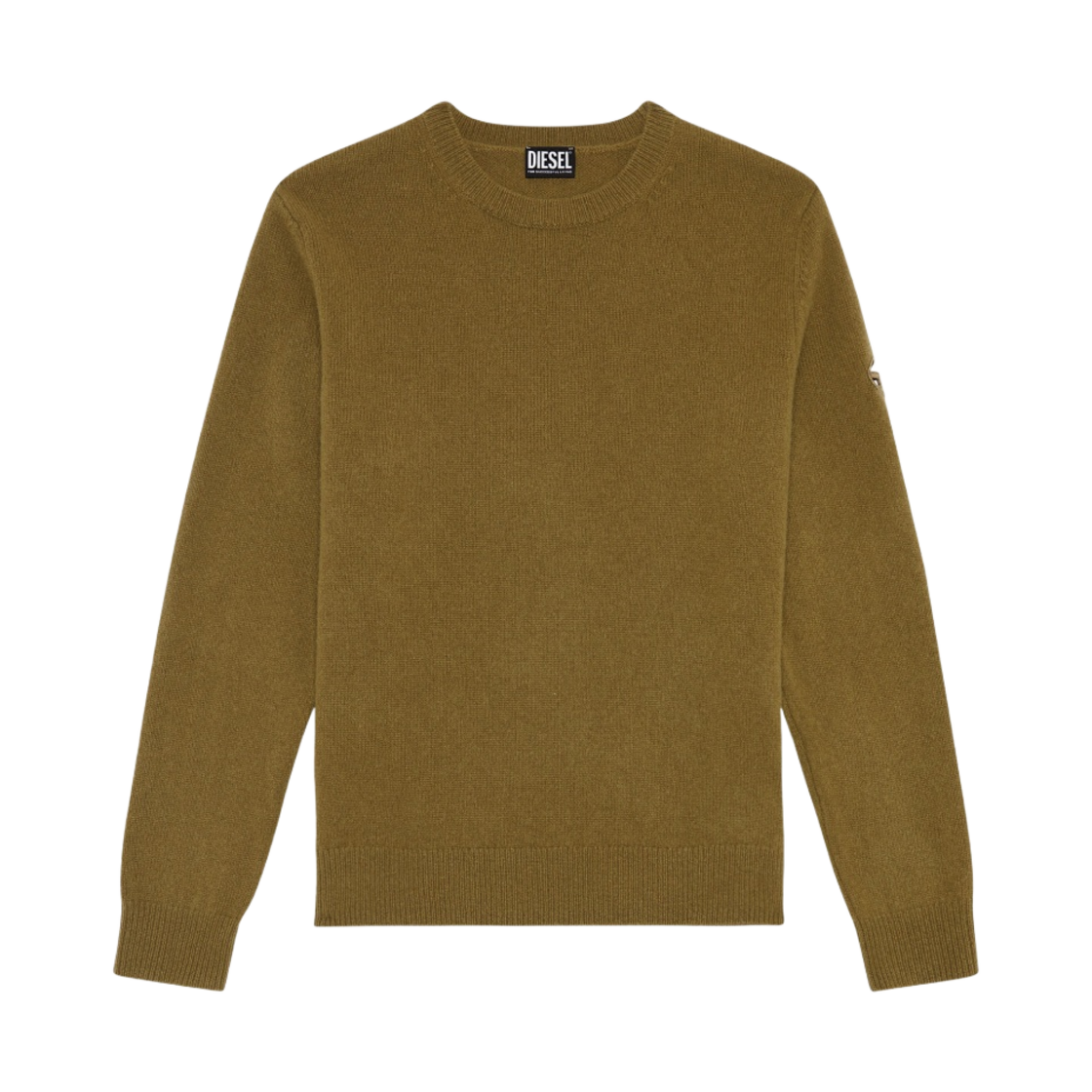 디젤 K-올비 자수 D 로고 스웨터 밀리터리 그린(Diesel K-Olby Sweater with Embroidered D Logo Military Green) - 1