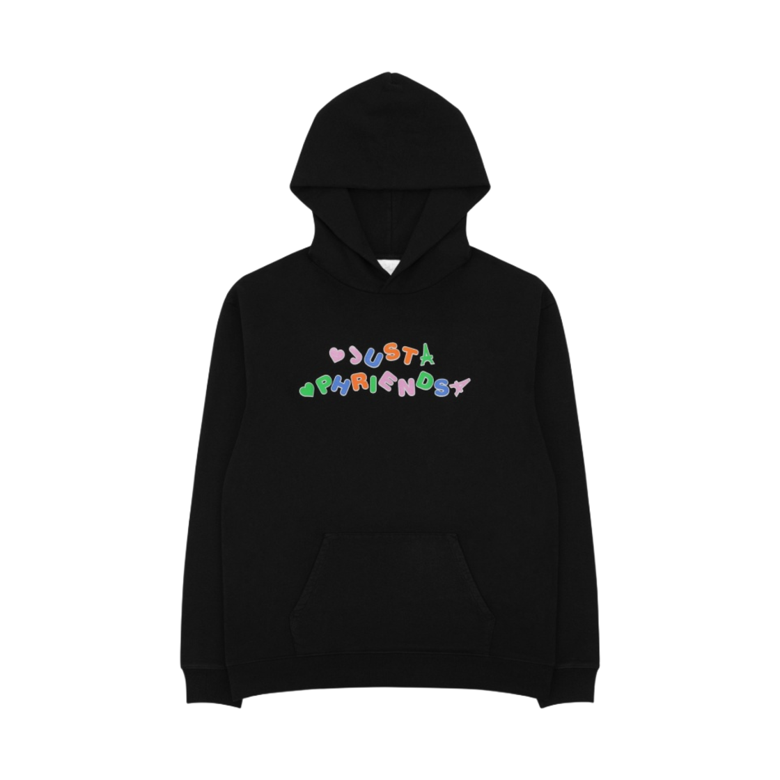 주피터 저스트 퍼렌즈 로고 후드 블랙(Joopiter Just Phriends Logo Hoodie Black)