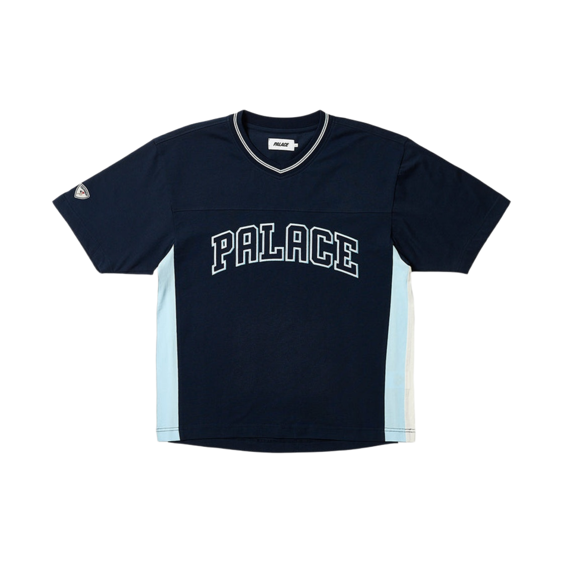 팔라스 패널 브이넥 저지 네이비 - 23FW(Palace Panel V-Neck Jersey Navy - 23FW) - 1