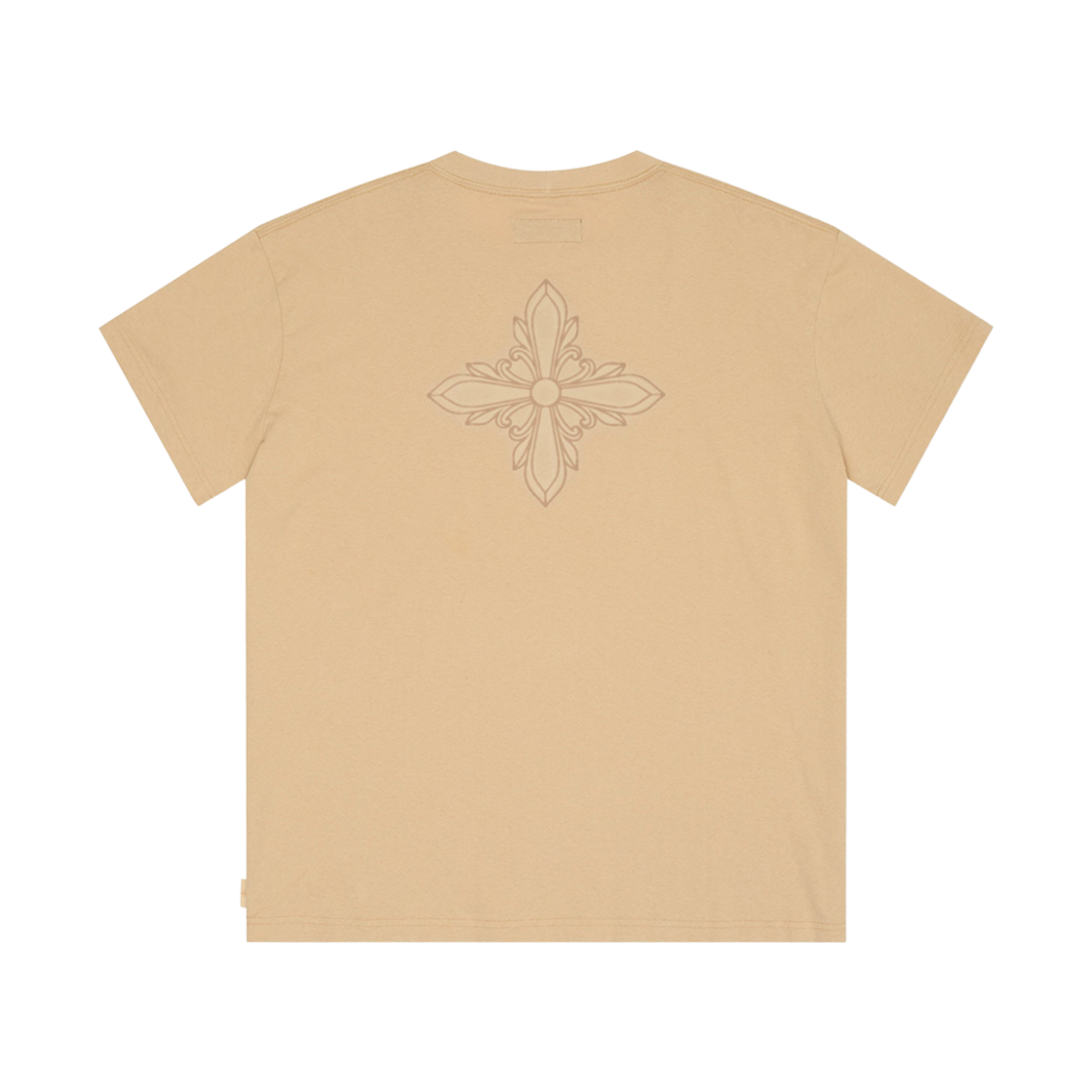 (W) 에스엠에프케이 컴퍼스 크로스 스티그마 빈티지 오버사이즈 티셔츠 위트((W) SMFK Compass Cross Stigma Vintage Oversize T-Shirt Wheat) - 2