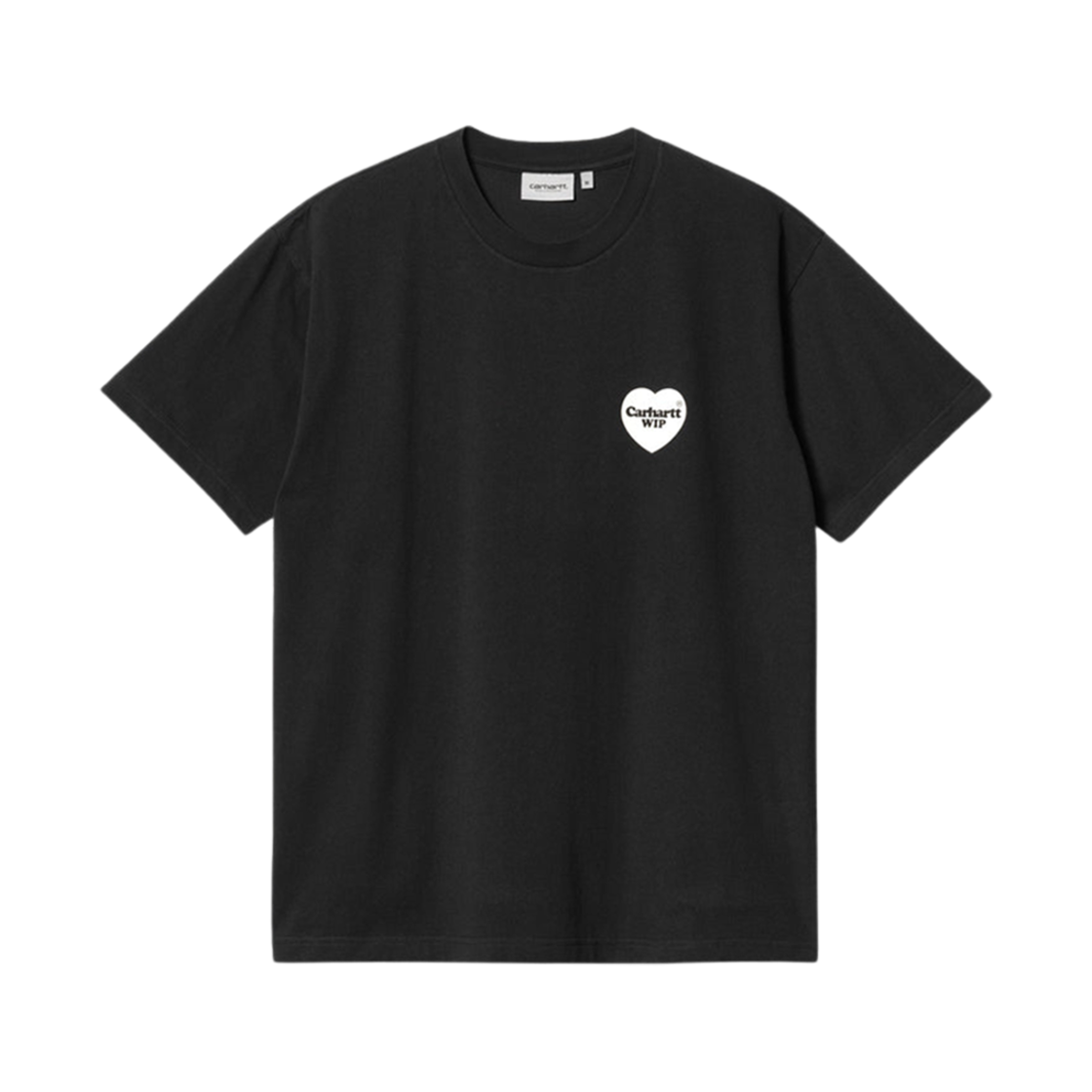 칼하트 WIP 하트 반다나 티셔츠 블랙 화이트 스톤 워시드(Carhartt WIP Heart Bandana T-Shirt Black White Stone Washed) - 1