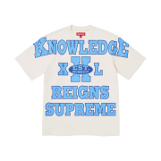 Supreme Overprint Knowledge S/S Top Cream - 24SS