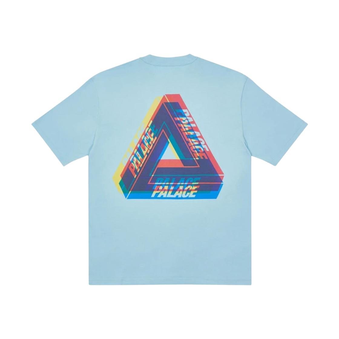 팔라스 트라이퍼그 컬러 블러 티셔츠 페일 블루 - 20FW(Palace Tri-Ferg Colour Blur T-Shirt Pale Blue - 20FW)
