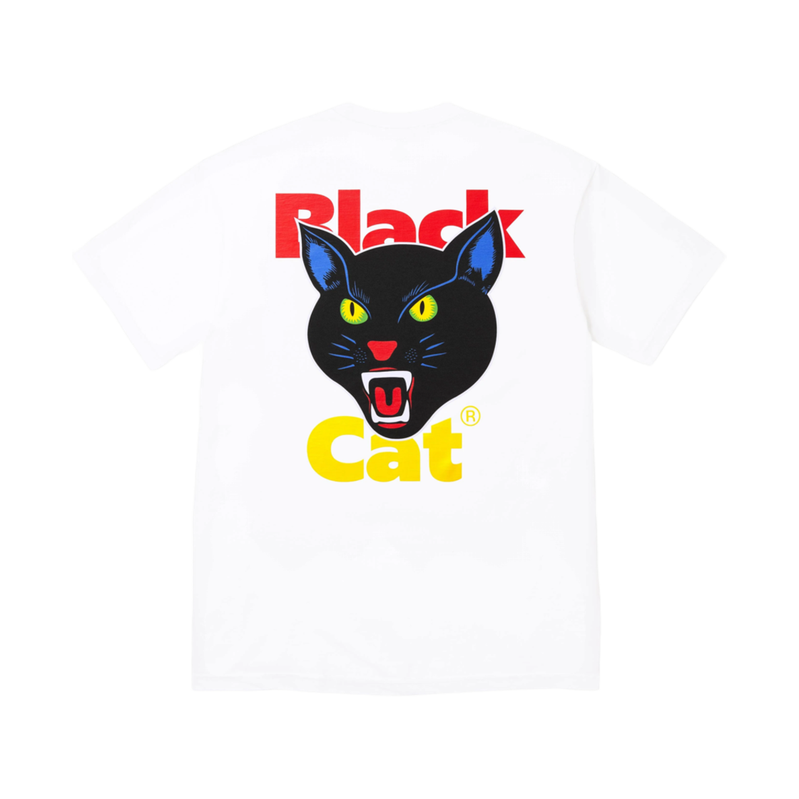 슈프림 블랙 캣 티셔츠 화이트 - 24SS