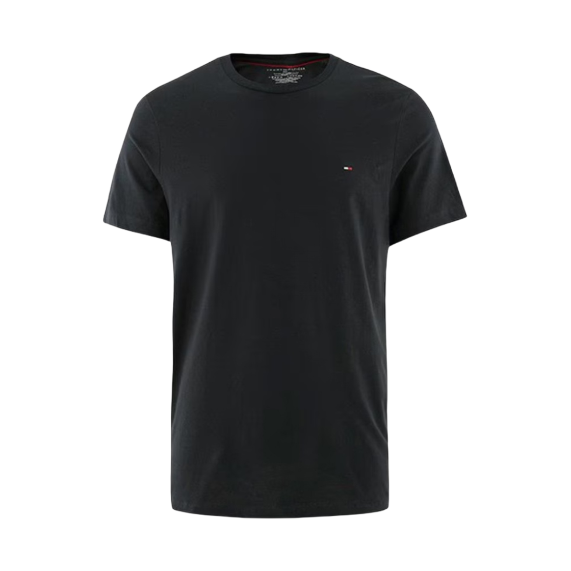 타미 힐피거 코어 플래그 크루넥 티셔츠 블랙(Tommy Hilfiger Core Flag Crew Neck T-Shirt Black)