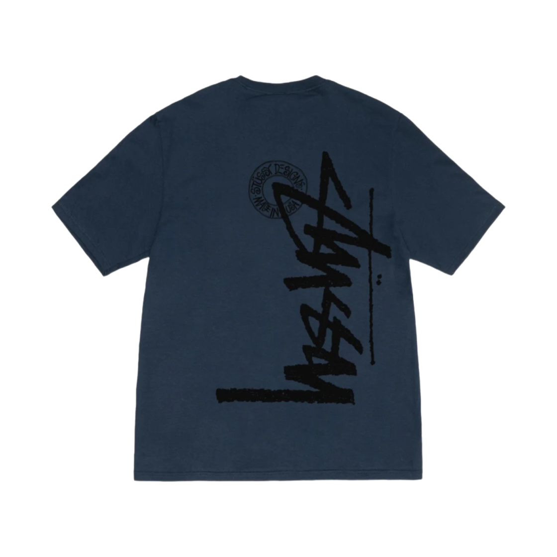 스투시 부아나 스탁 티셔츠 네이비(Stussy Buana Stock T-Shirt Navy) - 1