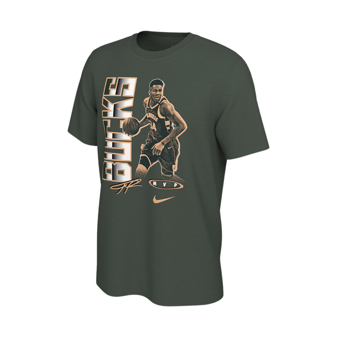 나이키 야니스 아데토쿤보 MVP 셀렉트 시리즈 티셔츠 퍼 - 아시아(Nike Giannis Antetokounmpo MVP Select Series T-Shirt Fir - Asia)