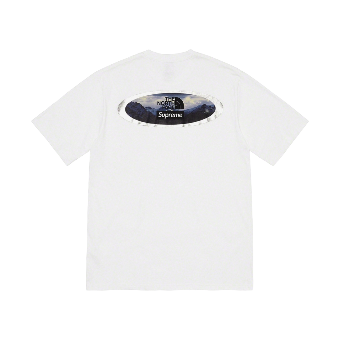 NF0A7QGWFN4 Supreme x The North Face Mountains T-Shirt White - 21FW