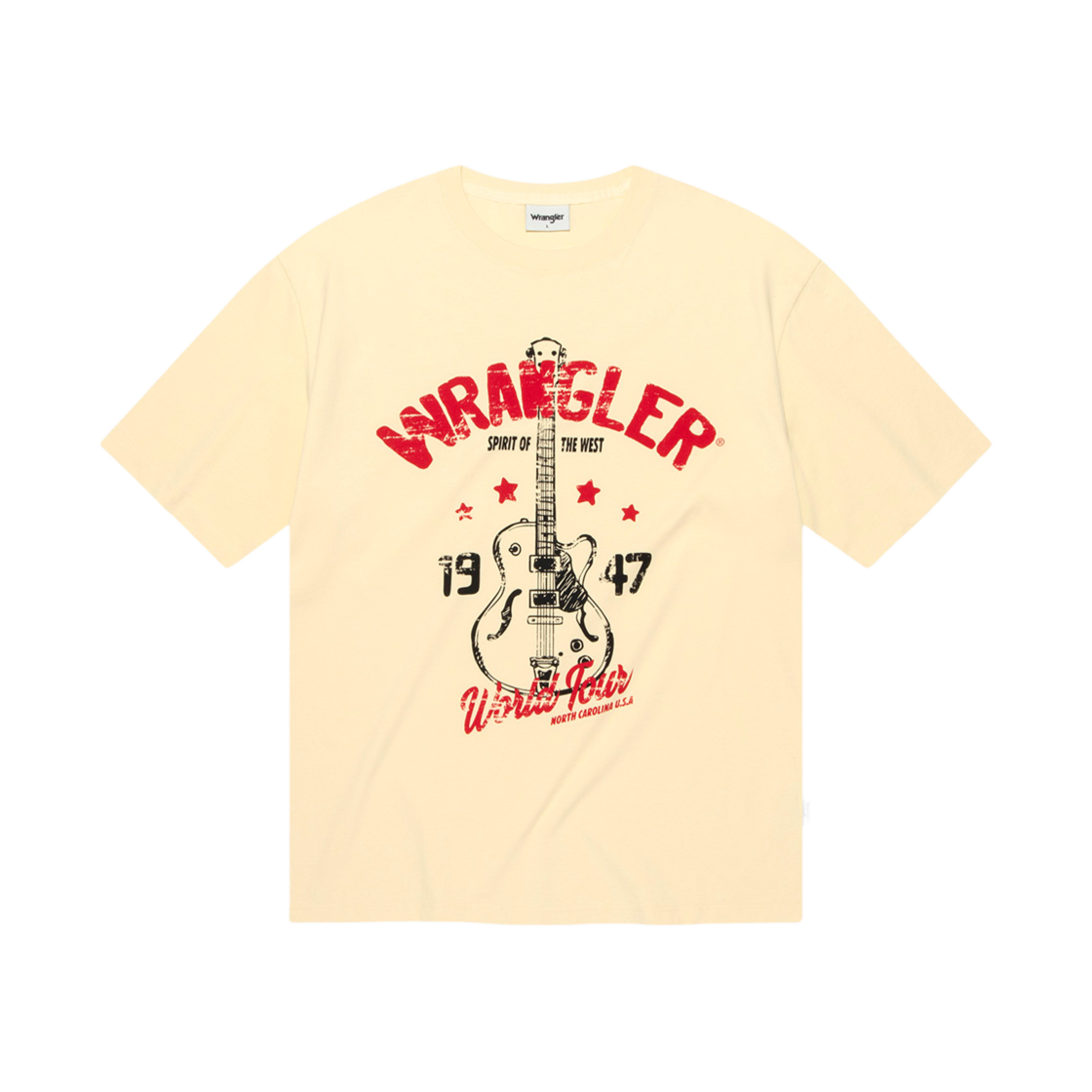 WR2502ST15YL Wrangler Guitar Tour T-Shirt Yellow