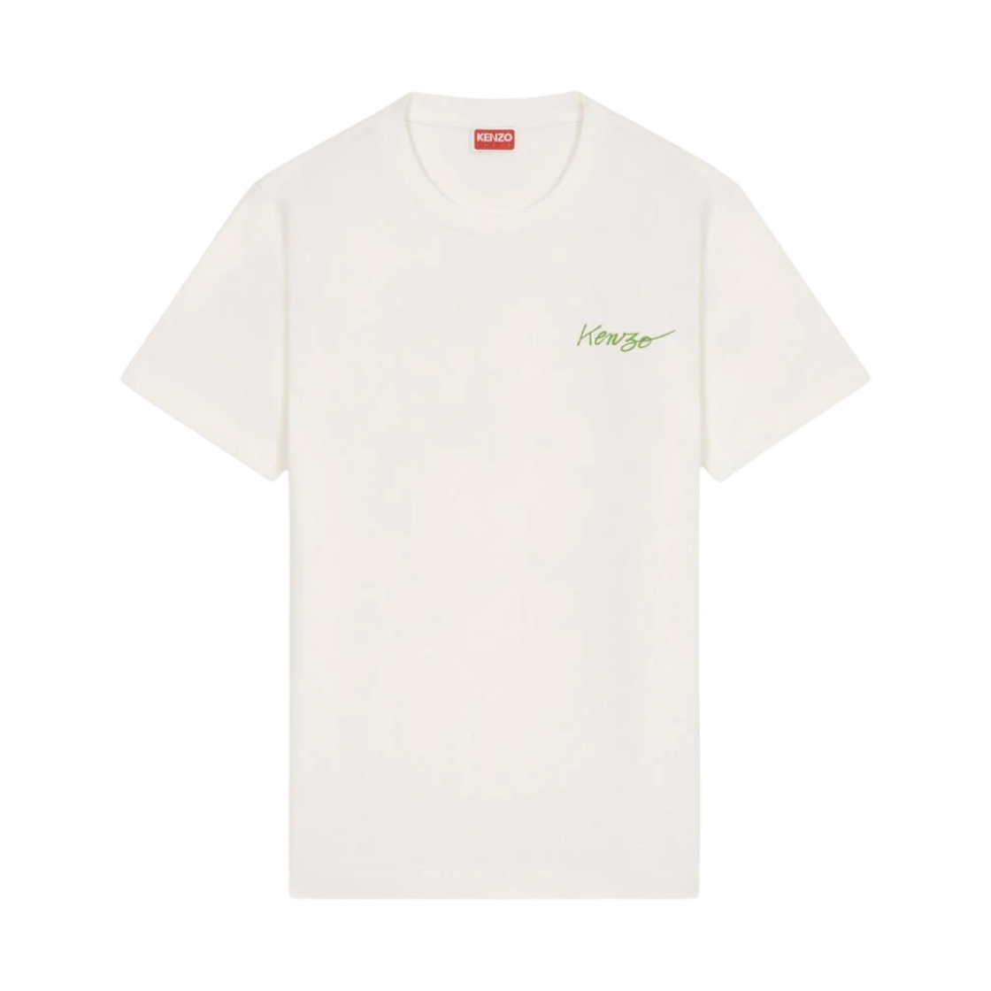 (W) 겐조 포피 루즈 티셔츠 오프 화이트((W) Kenzo Poppy Loose T-Shirt Off White) - 1
