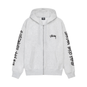 Stussy Big Cities Zip Hoodie Ash Heather