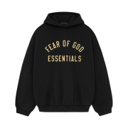 Essentials Fleece Hoodie Black - 24FW