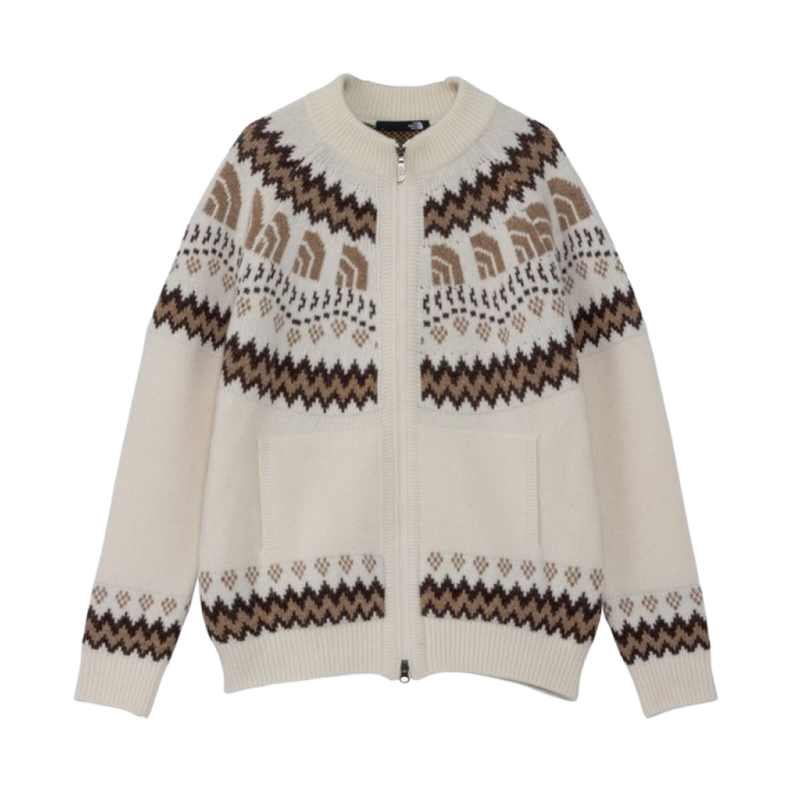 노스페이스 하프 돔 노르딕 드라이버스 니트 오프 화이트