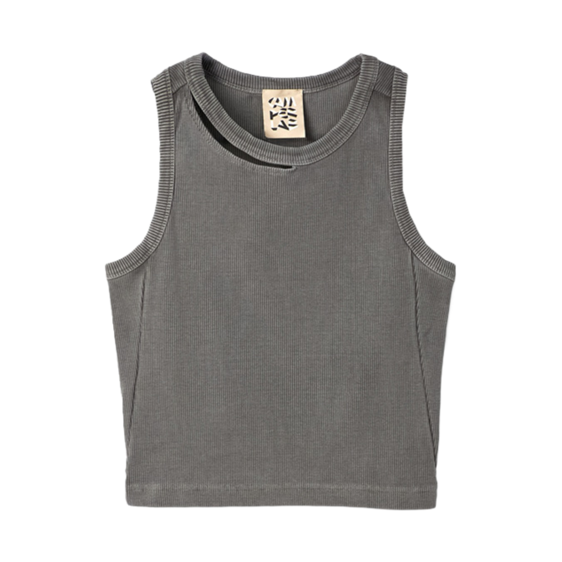 AU00030-001 CAMPER LAB Ribbed Tank Top Faded Black
