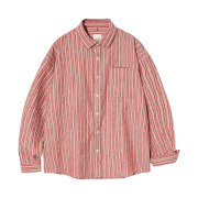 Diamond Layla Crease Finish Flamingo Stripe Shirt S154
