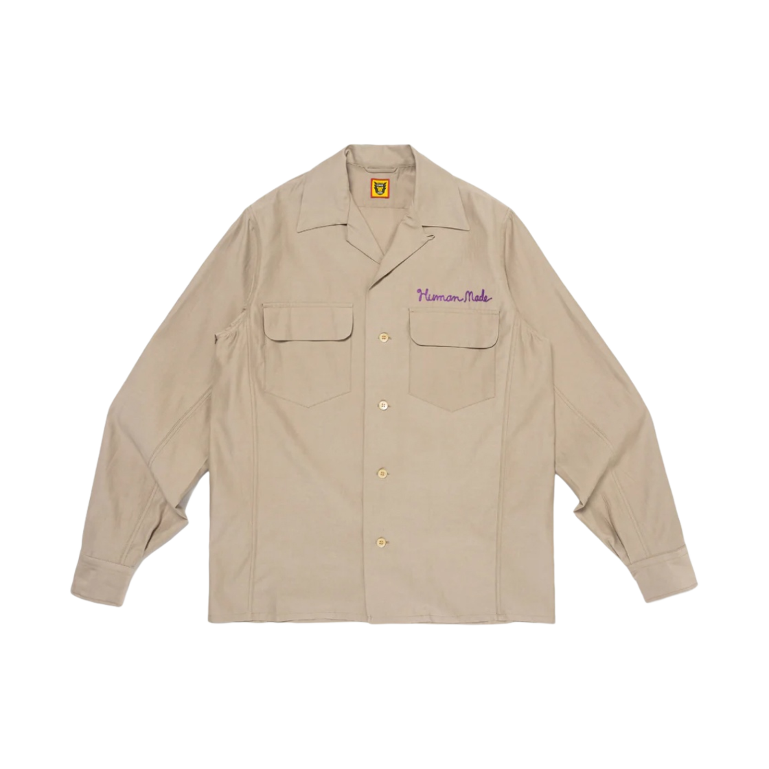 휴먼 메이드 오픈 칼라 셔츠 베이지(Human Made Open Collar Shirt Beige) - 2
