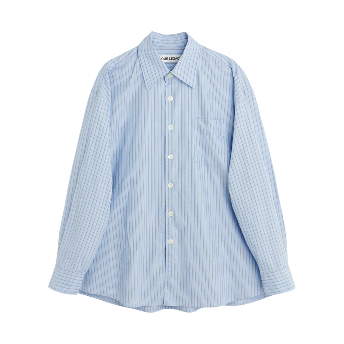 M4242BBD Our Legacy Borrowed Shirt Big Daddy Stripe Oxford
