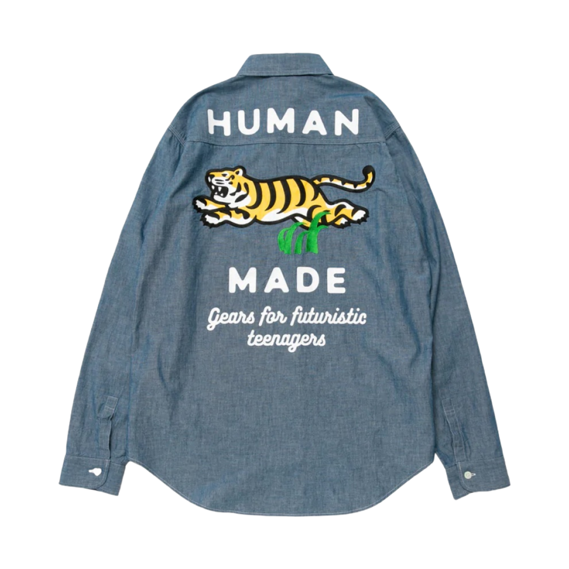 휴먼 메이드 샴브레이 셔츠 블루(Human Made Chambray Shirt Blue) - 2