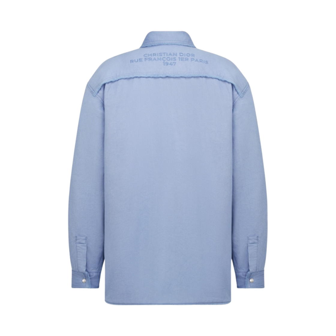 디올 코튼 개버딘 오버셔츠 블루(Dior Cotton Gabardine Overshirt Blue) - 2