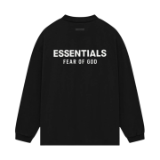 Essentials Jersey Long Sleeve T-Shirt Black - 24FW