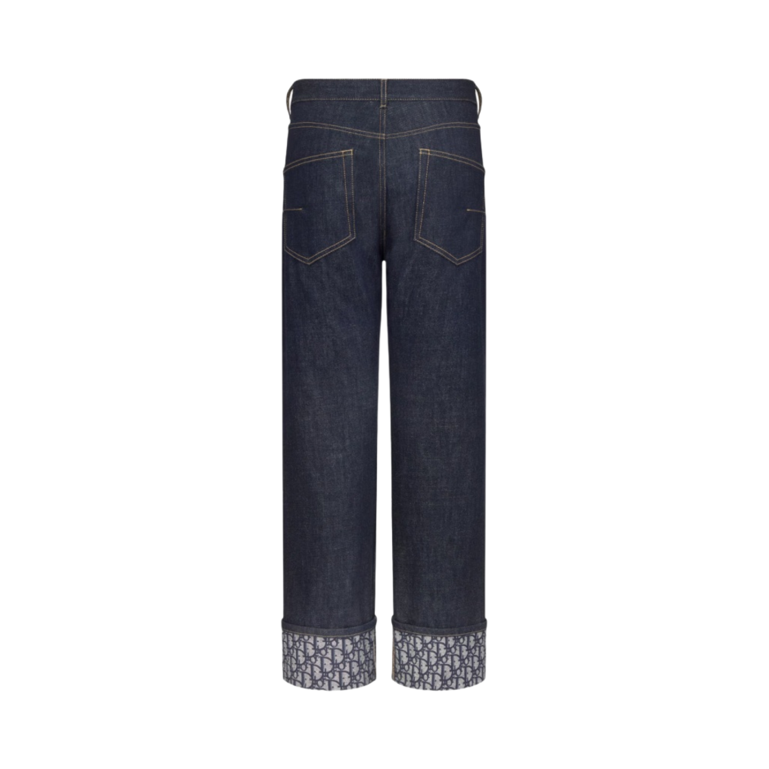 (W) 디올 보이프렌드 진 블루 코튼 데님 디올 오블리크((W) Dior Boyfriend Jeans Blue Cotton Denim with Dior Oblique) - 2