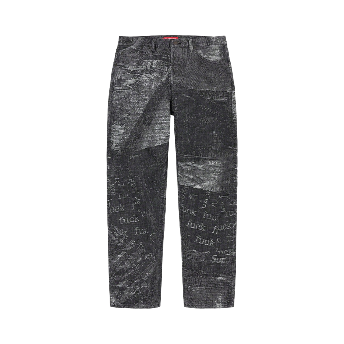 슈프림 아카이브 데님 자카드 레귤러 진 블랙 - 23SS