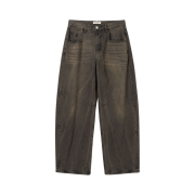 Millo Archive Reflect Curved Pants Washed Brown