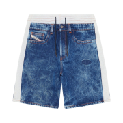 Diesel D-Byxo Jersey Waistband Denim Shorts Medium Blue