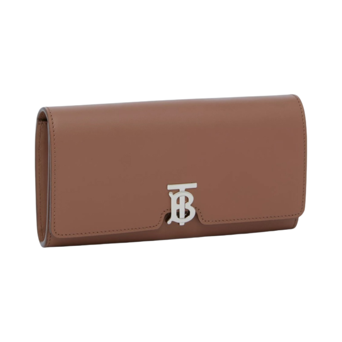버버리 레더 TB 장지갑 몰트 브라운(Burberry Leather TB Continental Wallet Malt Brown) - 3
