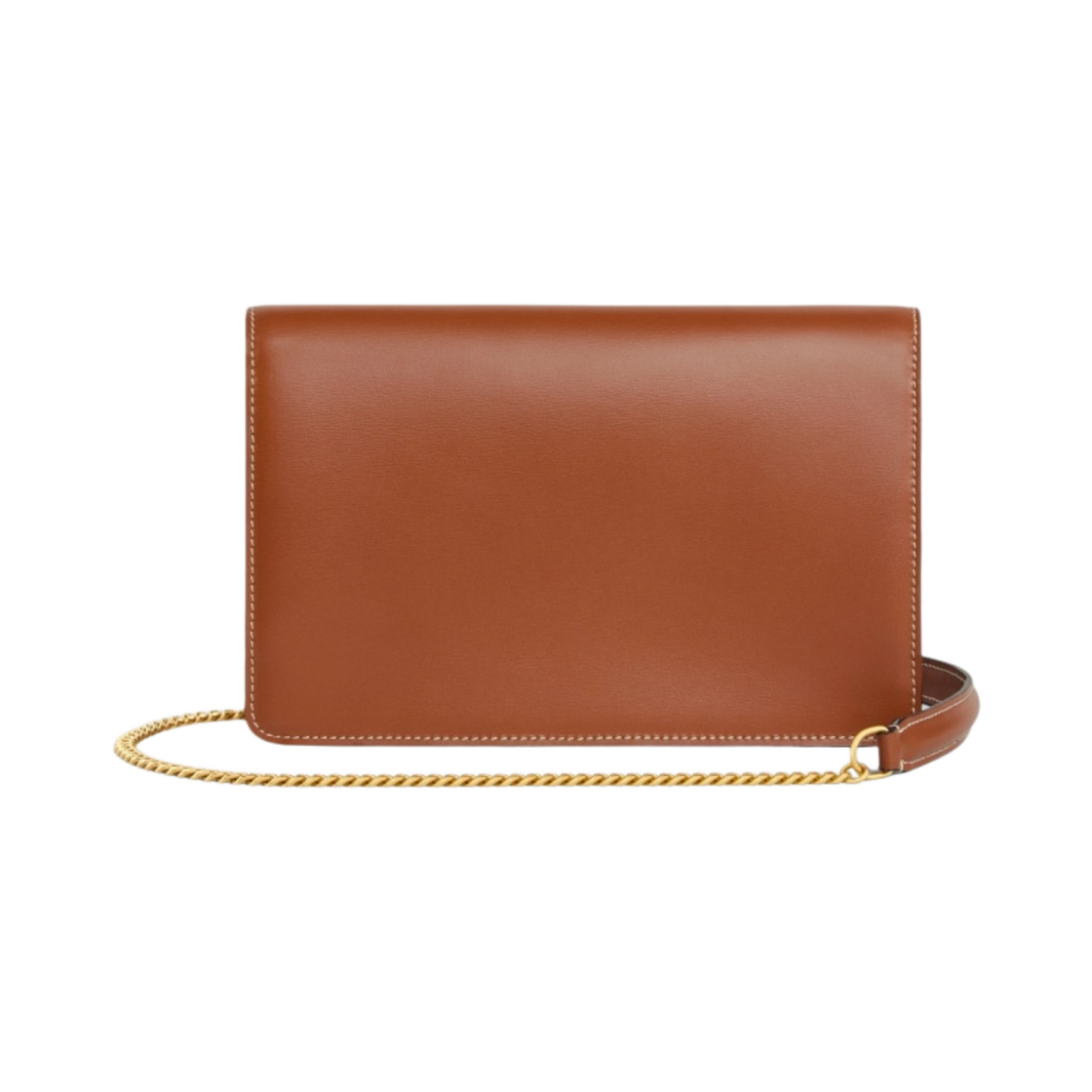 셀린느 샤이니 카프스킨 트리옹프 체인 월렛 탄(Celine Wallet on Chain Triomphe in Shiny Calfskin Tan) - 4