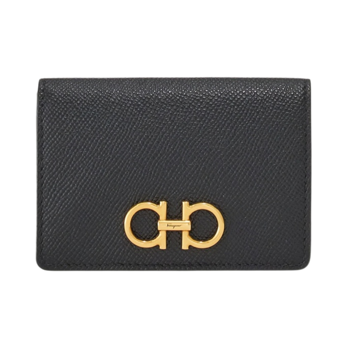 페라가모 간치니 크레딧 카드 홀더 블랙(Ferragamo Gancini Credit Card Holder Black)