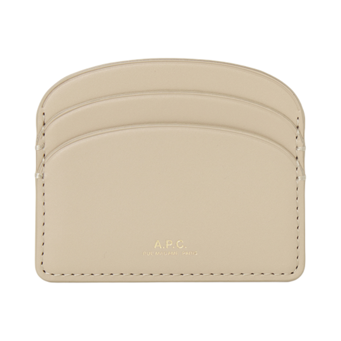 아페쎄 데미 룬 카드 홀더 월렛 베이지(A.P.C. Demi Lune Card Holder Wallet Beige)