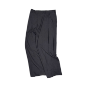 Nonnod Flexible Side Slacks Pants Charcoal Grey